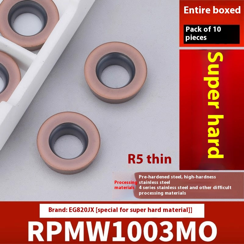 2042-CNC milling inserts, RPMW carbide R5 machining center, R4 milling machine, R6 milling inserts, RPMT round cutter cutters Shandong Denso Pricision Tools Co.,Ltd.